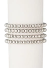 Eye Candy La Women's Sophia 18k White Goldplated Bead Bracelet