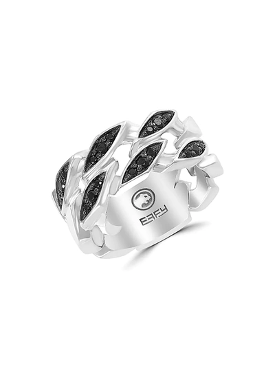 Effy Men's Black Spinel Sterling Silver Ring