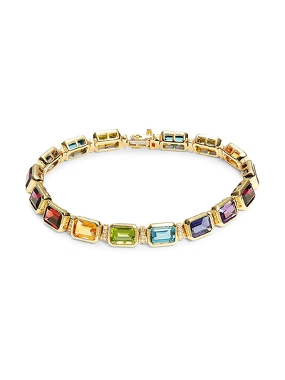 Effy Women's 14k Yellow Gold & Multi-stone Bracelet