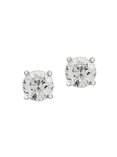 Effy Women's 14k White Gold & 0.75 Tcw Diamond Stud Earrings