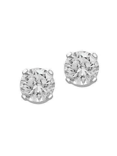 Effy Women's 14k White Gold & 0.32 Tcw Diamond Stud Earrings
