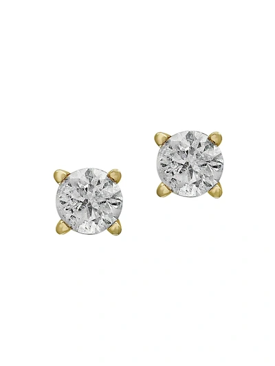 Effy Women's 14k Yellow Gold & 0.25 Tcw Diamond Stud Earrings