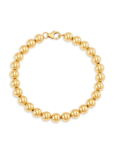 Saks Fifth Avenue Women's 14k Yellow Gold Bead Bracelet