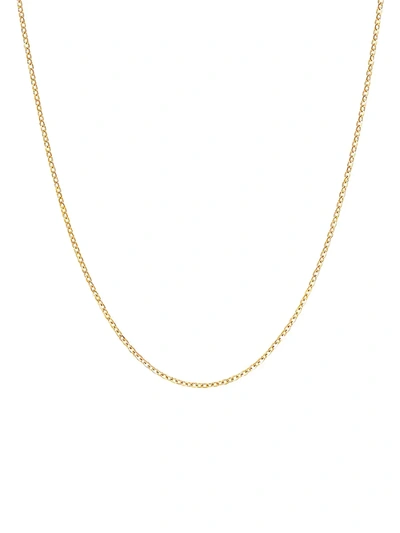 Saks Fifth Avenue Women's 14k Yellow Gold Solid Mirror Cable Chain Necklace