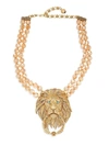 Heidi Daus Women's Goldtone & Crystal Rhinestone Lion Door-knocker Necklace In Neutral
