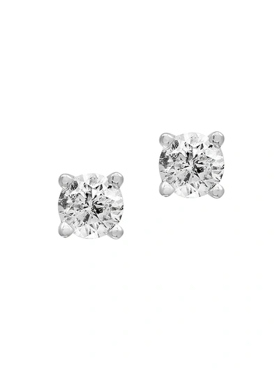 Effy Women's 14k White Gold & 0.15 Tcw Diamond Stud Earrings