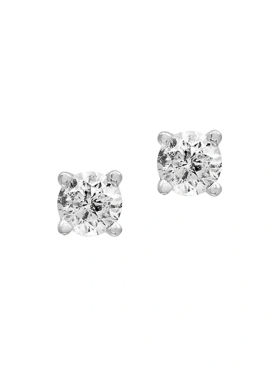 Effy 14k White Gold Diamond Stud Earrings