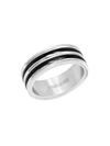 ANTHONY JACOBS MEN'S TWO TONE STAINLESS STEEL RING,0400012907358