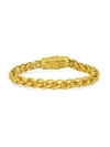 ANTHONY JACOBS MEN'S 18K GOLDPLATED STAINLESS STEEL MAGNETIC CLASP BRACELET,0400012906665