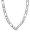 ANTHONY JACOBS MEN'S STAINLESS STEEL FIGARO-LINK NECKLACE,0400012909462