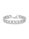 Anthony Jacobs Men's Silver Toned Bracelet