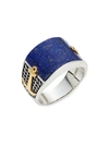 EFFY MEN'S STERLING SILVER & LAPIS LAZULI RING,0400012882175