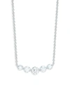 Saks Fifth Avenue Women's 14k White Gold & 0.52 Tcw Diamond Pendant Necklace