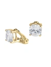 CZ BY KENNETH JAY LANE WOMEN'S LOOK OF REAL GOLDPLATED & CRYSTAL STUD EARRINGS,0400013035482