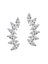 CZ BY KENNETH JAY LANE WOMEN'S LOOK OF REAL RHODIUM PLATED & MARQUISE CRYSTAL EARRINGS,0400013034881