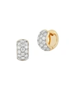 NEPHORA WOMEN'S 14K YELLOW GOLD & DIAMOND HUGGIE EARRINGS,0400013071168