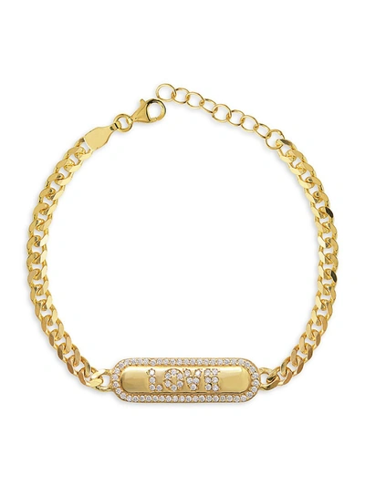 Gabi Rielle Women's Love & Protection 14k Gold Vermeil & Micro Pavé Zirconia Bracelet