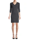 Qi Cashmere Women's Cashmere Knit Dress In Dark Grey
