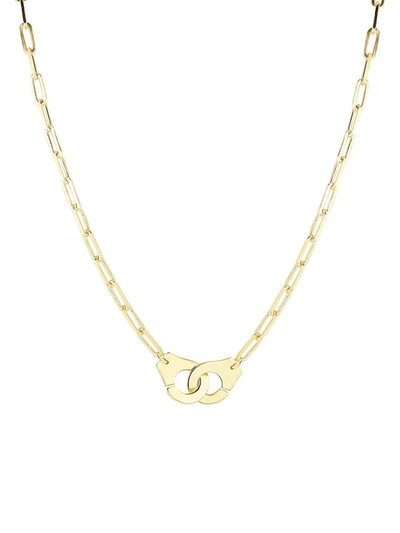 Chloe & Madison Women's 14k Yellow Gold Vermeil Handcuff Pendant Necklace
