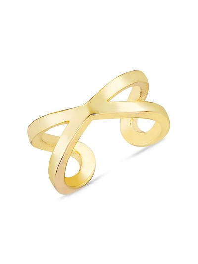 Chloe & Madison Women's 14k Yellow Gold Vermeil Single Ear Cuff
