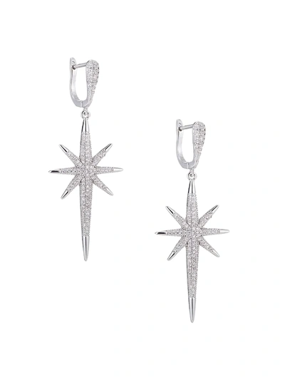 Eye Candy La Women's Luxe Crystal & Silvertone Statement Earrings In Neutral