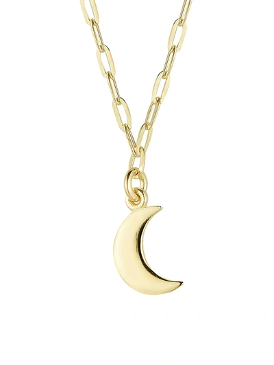 Chloe & Madison Women's 14k Gold Vermeil Moon Necklace