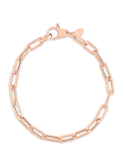 Chloe & Madison Women's 14k Rose Gold Vermeil & Sterling Silver Chain Bracelet