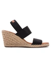 Andre Assous Women's Allison Espradille Wedge Sandals In Black