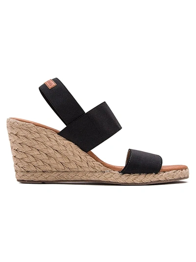 Andre Assous Women's Allison Espradille Wedge Sandals In Black