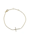 Effy Women's Pavé Classica 14k Yellow Gold & Diamond Cross Bracelet In Yellow Gold