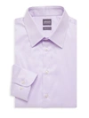 Armani Collezioni Men's Modern-fit Dress Shirt In Purple