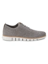 Cole Haan Men's Zerogrand Stitchlite Oxford Sneakers In Magnet