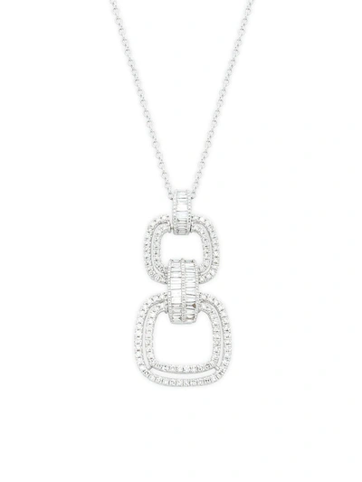 Effy Women's 14k White Gold & 0.59 Tcw Diamond Pendant Necklace