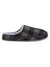 Deer Stags Men's Nordic Deer Stag Faux-shearling Slipperooz Slippers In Red Black
