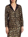 ALICE AND OLIVIA WOMEN'S KEIR SEQUIN LEOPARD PRINT TOP,0400012517842