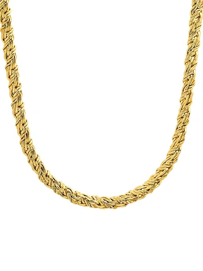 Anthony Jacobs Men's 18k Goldplated Chain Necklace