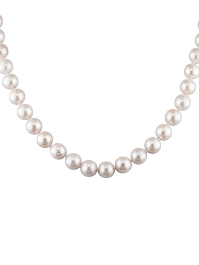 Sonatina Women's 14k Yellow Gold & 7mm-7.5mm Round Freshwater Pearl Necklace