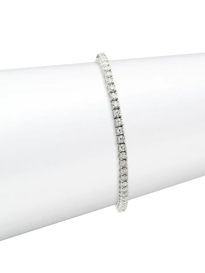 Effy Women's 14k White Gold & Diamond Tennis Bracelet