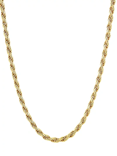 Saks Fifth Avenue Women's Basic 18k Goldplated Sterling Silver Rope Necklace