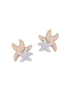 EYE CANDY LA WOMEN'S LUXE PATI CUBIC ZIRCONIA STARFISH EARRINGS,0400013195704