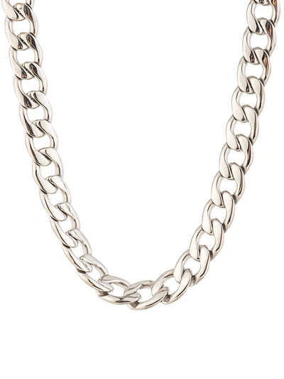 Eye Candy La Eye Candy Los Angeles The Luxe Collection Titanium Omidi Necklace In Neutral