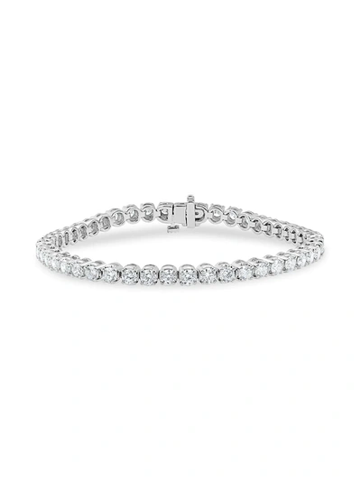 Badgley Mischka Women's 14k White Gold & 8 Tcw Lab Grown Diamond Tennis Bracelet