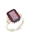 Effy Women's 14k Yellow Gold, Garnet & Diamond Ring In Yellow Gold