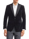 SAKS FIFTH AVENUE COLLECTION FLORAL PRINT VELVET DINNER JACKET,0400012464370