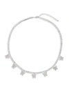 Eye Candy La Women's Silvertone & Crystal Butterfly Necklace In Neutral