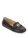 Michael Michael Kors Women's Molly Leather Loafers In Luggage