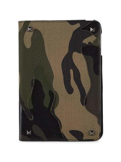 Valentino Men's Camo Ipad Case In Nude