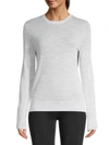 Zadig & Voltaire Women's Miss M Embellished Skull Merino-wool Sweater In Grey