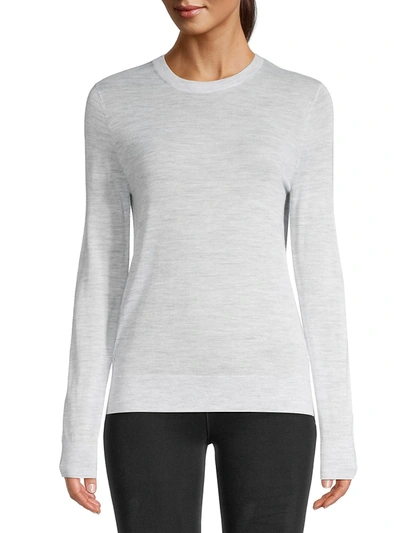 Zadig & Voltaire Women's Miss M Embellished Skull Merino-wool Sweater In Grey