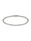 Adriana Orsini Women's Rhodium Plated & Crystal Bangle Bracelet In Neutral